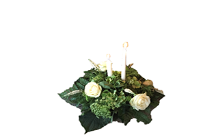 Blommor till begravning Mariefred - Beställ blommor till begravning - Sorgdekoration med ljus 2
